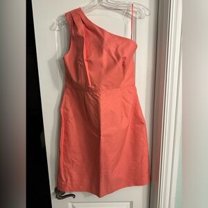 J.Crew Cotton Cady Misha Dress / Color: Sweet Papaya (orange / coral). Size 14.